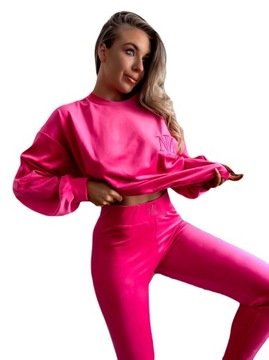 Welurowy Komplet Premium LadyMania z Haftem - L