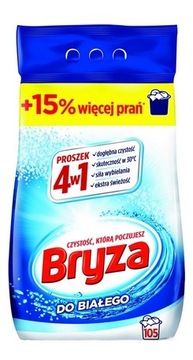 BRYZA 4W1 PROSZEK DO PRANIA 6,825KG 105 PRAŃ WHITE