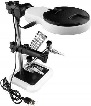 Светодиодная паяльная лупа с ручкой третьего поколения XXL