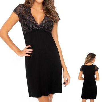 Koszula nocna Donna Vanessa M / 38 czarny