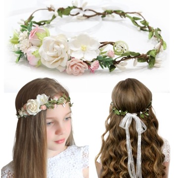 Венок для причастия, венки для причастия, набор свечных украшений и браслет.