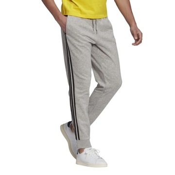 SPODNIE ADIDAS ZWĘŻANE SZARE R0Z. XXL ESSENTIALS KLASYCZNE TRENINGOWE