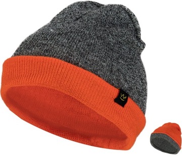 CZAPKA MĘSKA ZIMOWA DWUSTRONNA DWUWARSTWOWA