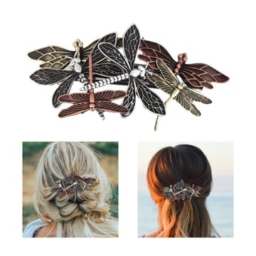 Заколка для волос Винтажное украшение Стрекоза 10,1х5,2см