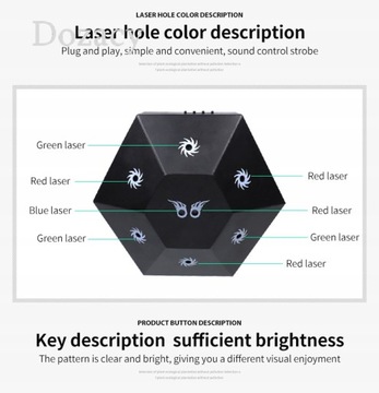 8 глаз сценический лазерный свет Dmx освещение
