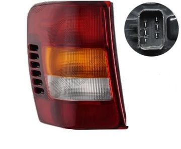 LAMPA TYLNA LEWA JEEP GRAND CHEROKEE WJ USA 02-04