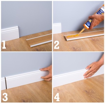 Плинтус МДФ 8 БЕЛЫЙ Плинтус