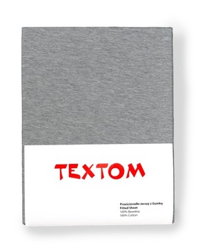 PRZEŚCIERADŁO 140x200+30cm Z GUMKĄ JERSEY 100% BAWEŁNA DUŻA ZAKŁADKA SZARE
