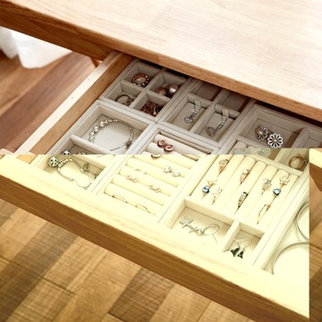 Поднос для украшений Бежевый Органайзер-ящик 4шт.