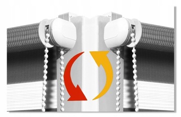 Жалюзи День и Ночь на заказ с натяжителем 51х150 см.