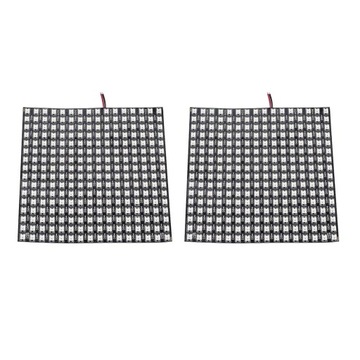 2X WS2812B LED RGB Flexible Pixel Panel 16X16 Indi