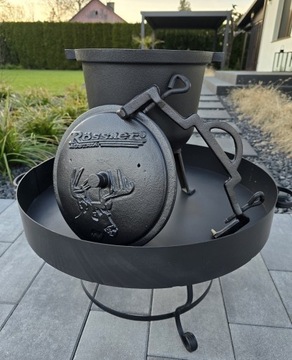 Чугунный охотничий чайник, 8 литров.