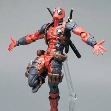 Фигурка Revoltech Yamaguchi Deadpool Marvel, подвижная подвижная фигурка Marvel Legends