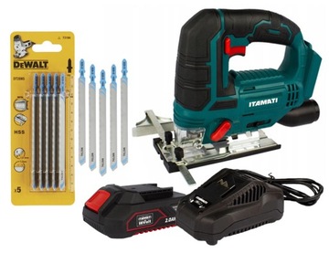 WYRZYNARKA AKU.18V 1x2AH, ŁAD.+ BRZESZCZOTY DEWALT