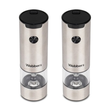 MŁYNEK DO PIEPRZU I SOLI ELEKTRYCZNY na BATERIE MŁYNEK DO SOLI 2 SZT