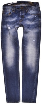 JACK AND JONES spodnie TAPERED jeans TIM _ W30 L34