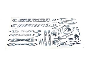 NAKLEJKI ROWEROWE SREBRNE KR4