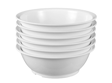 GASTRO TALERZE SERWIS BIAŁY PLASTIKOWY 24EL GRUBE