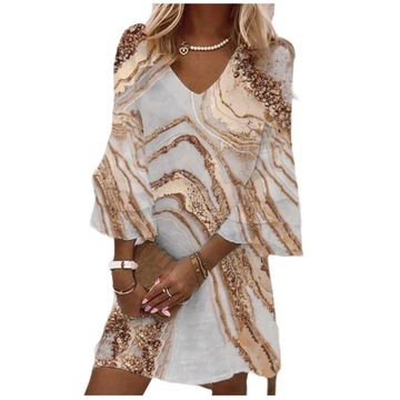 Sukienka na co dzień boho mini rozmiar 4XL
