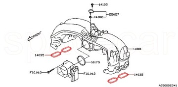TĚSNĚNÍ KOLEKTORU SACÍHO NASÁVÁCÍHO SUBARU BRZ Z11 TOYOTA GR86 2.4L