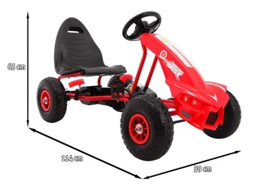 ГОКАРТ с педалями, НАДУВАННЫЕ КОЛЕСА, транспортное средство для детей