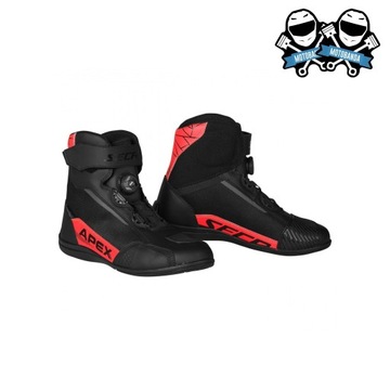 Miejskie krótkie wentylowane buty motocyklowe SECA Apex Pro