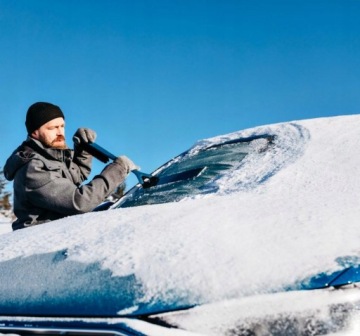 СКРЕБОК ДЛЯ ЛЕДЯНОГО ОКНА КУНГС С ФИНСКОЙ ЩЕТКОЙ MAX-IS FINLAND