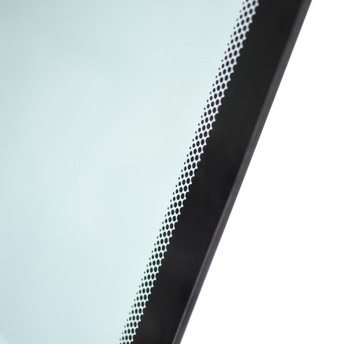 SZYBA DRZWI GÓRNA LEWA STRONA SITODRUK CAT 428F 3822261