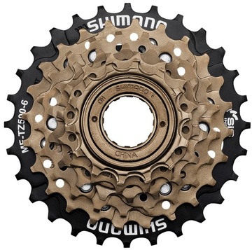 WOLNOBIEG SHIMANO 6-RZĘDOWY MF-TZ50 14-28 BRĄZOWY