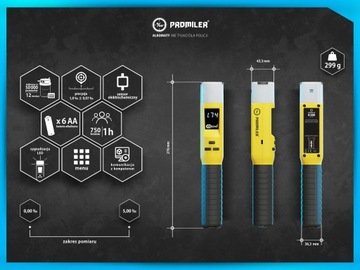 Алкотестер PROMILER iBlow Police, оригинальный безротовый + КАЛИБРОВКА 12MSC