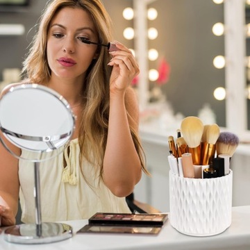 ОРГАНАЙЗЕР КОНТЕЙНЕР ДЛЯ КИСТИ ДЛЯ МАКИЯЖА КОСМЕТИКА ВРАЩАЮЩИЙСЯ ЧЕХОЛ