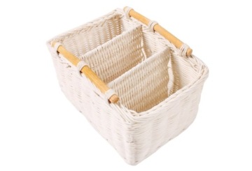 КОРЗИНА ИЗ РОТАНГА С ПЕРЕГОРОДКАМИ 23х16х13/15 см