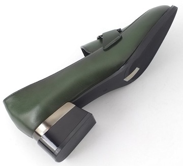 ВЫСОКИЕ МОКАСИНЫ, ЗЕЛЕНЫЙ ЛАК, VINCEZA 38