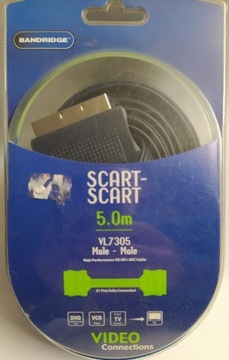 Kabel SCART SCART męski - SCART męski 2,00 m Niebieski