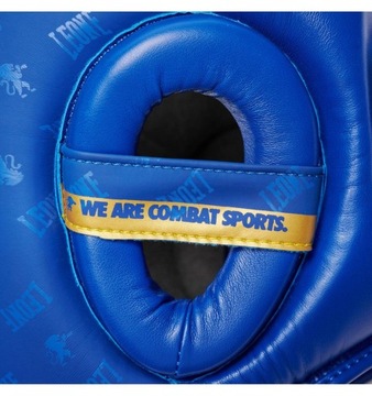 Защитник для головы Леоне боксерский шлем синий размер ДНК L