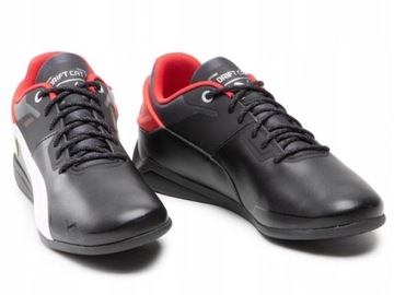 Buty PUMA FERRARI Drift Cat Delta 306864-04 r.42 czarne skóra ekologiczna