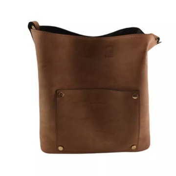 TOREBKA DAMSKA MONNARI ZAMSZOWA BRĄZOWA NA PASKU