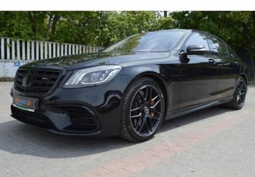 Mercedes Klasa S W222 Limuzyna wersja długa Facelifting AMG 4.0 AMG 63 S 612KM 2018 Mercedes-Benz Klasa S AMG S 63 4-Matic L 612KM Bezwypadkowy Salon PL ASO V
