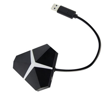 1-przeciągnij-4 komputer Laptop Adapter rozgałęziacza USB z tworzywa sztucz