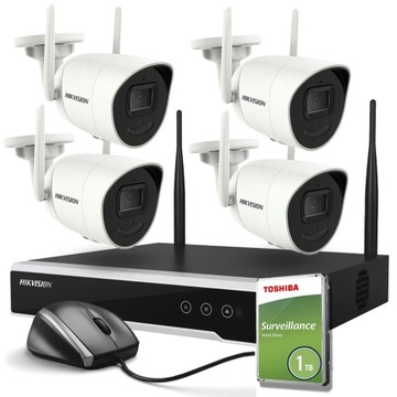 ZESTAW MONITORINGU WIFI HIKVISION KAMERA WIFI 4 Mpx KAMERA ZEWNĘTRZNA