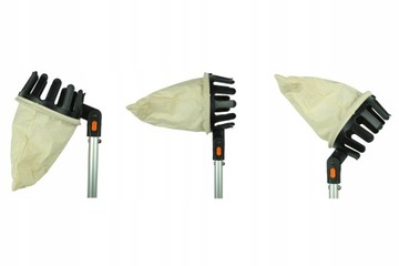 Zbierak do owoców teleskopowy trzonek koszt z tkaniny 3,75m KT-V1531-375