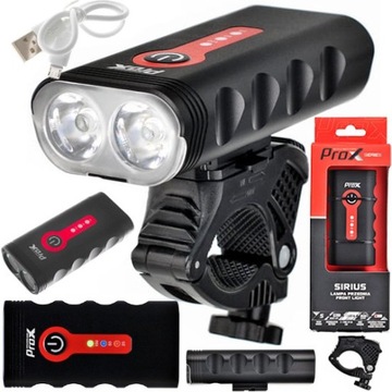 LAMPA PROX PRZÓD SIRIUS 900LM USB AKUMULATOR