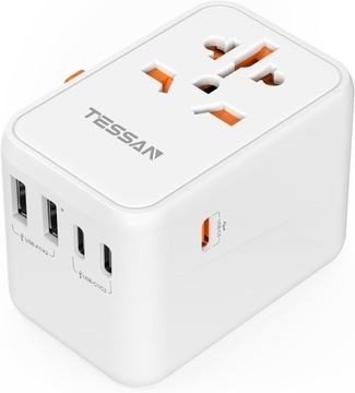 Adapter podróżny USA AUS UK EU Tessan 636DV