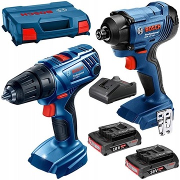BOSCH Wkrętarka + zakrętarka udarowa aku 2x 2.0Ah