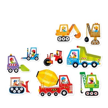 Czuczu Транспорт на стройке Прогрессивная головоломка 2+