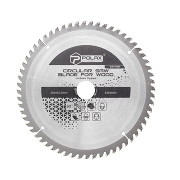 Tarcza piła tarczowa do drewna 250x32.0/30.0 60Т Polax