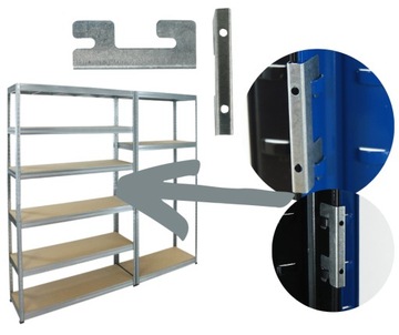 Полка для гаража и склада металлическая оцинкованная HELIOS 180x75x40см 4Px175kg