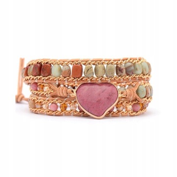 Pure Love Rhodonite Wrap Bracelet