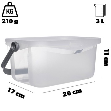 КОНТЕЙНЕР CURVER С КРЫШКОЙ И РУЧКОЙ 3Л