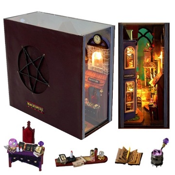TC24 DIY Миниатюрный дом 3D-пазл Модель подставки для книг для подарка на день рождения